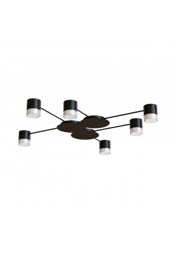 Світильник STARK CL-6/3-CRISTAL 6xGX53 BK, 920х100мм, чорний, HOPFEN