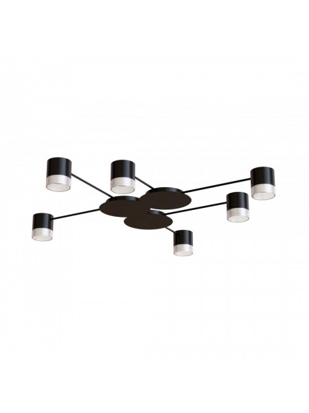 Світильник STARK CL-6/3-CRISTAL 6xGX53 BK, 920х100мм, чорний, HOPFEN