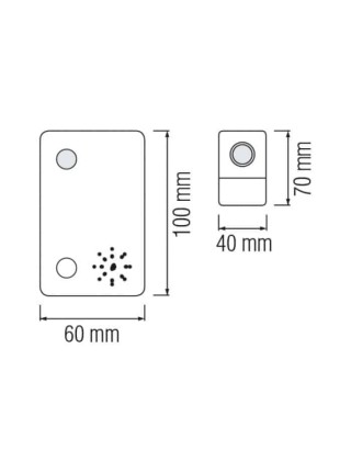 Дзвінок VIOLA безпровідний HOROZ ELECTRIC 
086-001-0005-010