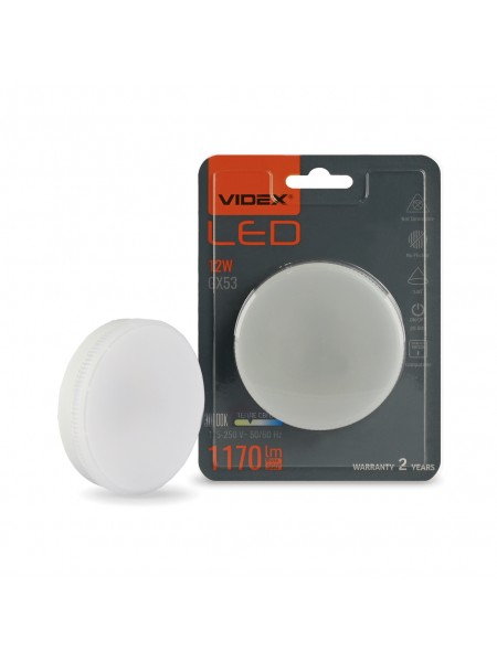 LED лампа VIDEX GX53 12W 3000K 220V VL-GX53-12533 - 486231