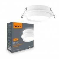 Світильник VIDEX під лампу GX53 врізний Круглий Білий (VL-SPF33R-W) VL-SPF33R-W - 488310