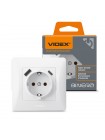 Розетка одинарна із заземленням з USB+USB-C біла VIDEX BINERA VF-BNSK1GUC-W - 485302