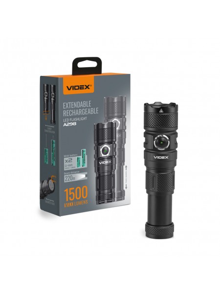 Портативний світлодіодний ліхтарик VIDEX VLF-A298 1500Lm 5000K VLF-A298 - 486781