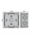 Коробка розподільча СКІМ K85-0 88х88х52 сіра IP54 ( B1102017 )