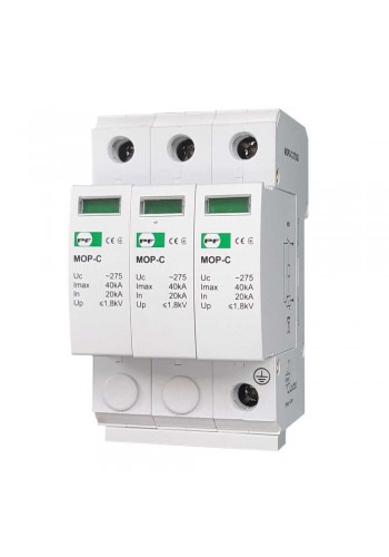 Обмежувач перенапруги MOP3-C 20кА/40кА/275В Промфактор ( MOP3-C275/20 )