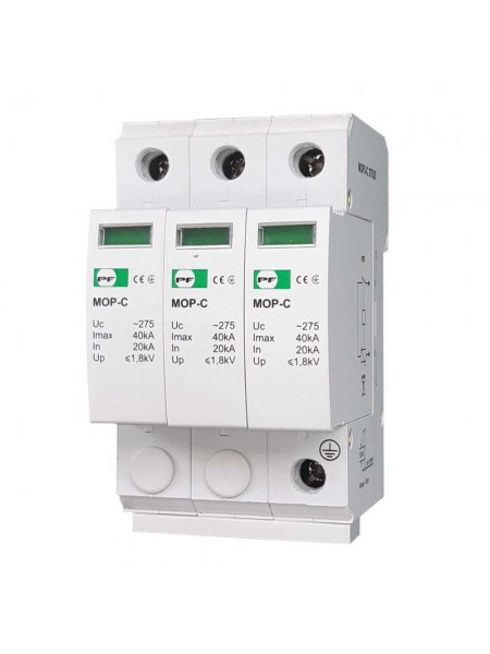 Обмежувач перенапруги MOP3-C 20кА/40кА/275В Промфактор ( MOP3-C275/20 )