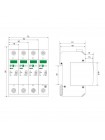 Обмежувач перенапруги MOP3-C 20кА/40кА/275В Промфактор ( MOP3-C275/20 )