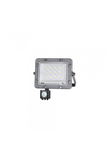 Прожектор LED Violux CARBON-S 10W 5000K 1000lm IP65 з датчиком ( 400202 )
