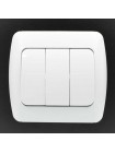 Вимикач ELBI ZIRVE Fixline білий 3кл ( 501-010201-254 )