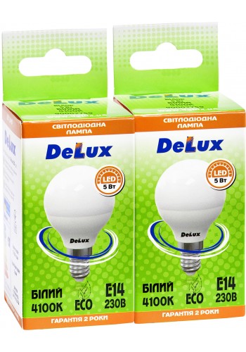 Лампа світлодіодна DELUX BL50P 5 Вт 4100K 220В E14 (промо) 2 шт.
