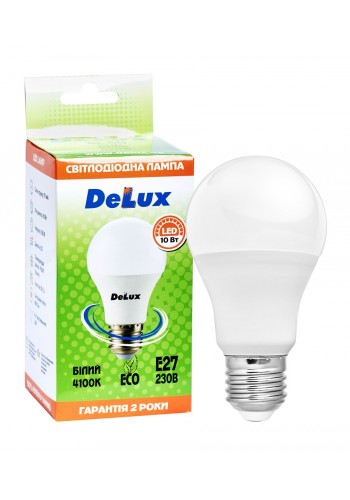 лампа світлодіодна DELUX BL60 10Вт 4100K Е27 білий