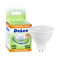 Лампа світлодіодна DELUX JCDR 7Вт 4100K 220В GU5.3 білий