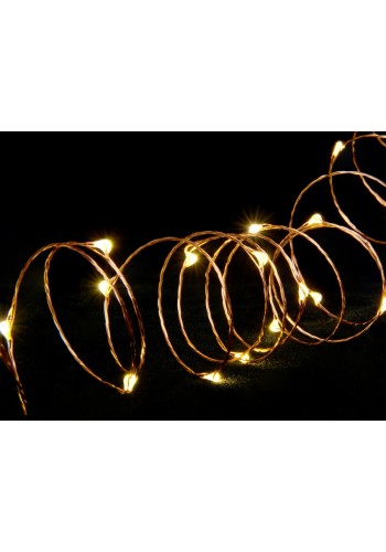 Гірлянда DELUX LIGHT STRING 120LED 10m 3000K IP20 тепл. білий