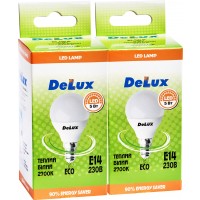 Лампа світлодіодна  DELUX BL50P 5 Вт 2700K 220В E14 (промо) 2 шт.