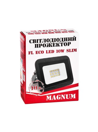 Прожектор світлодіодний MAGNUM FL ECO LED 10Вт slim 6500К IP65 