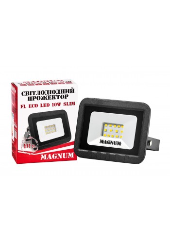 Прожектор світлодіодний MAGNUM FL ECO LED 10Вт slim 6500К IP65