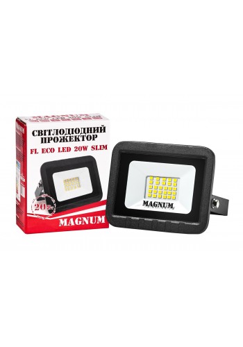 Прожектор світлодіодний MAGNUM FL ECO LED 20Вт slim 4000К IP65