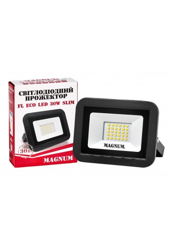 Прожектор світлодіодний MAGNUM FL ECO LED 30Вт slim 4000К IP65