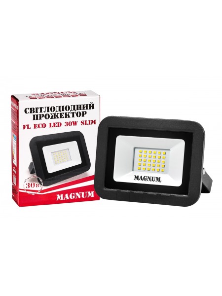 Прожектор світлодіодний MAGNUM FL ECO LED 30Вт slim 4000К IP65