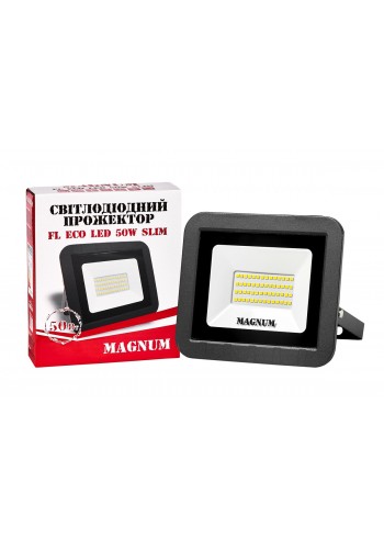 Прожектор світлодіодний MAGNUM FL ECO LED 50Вт slim 6500К IP65
