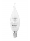 Лампа світлодіодна DELUX BL37B 6 Вт tail 4000K 220В E14 crystal білий