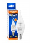 Лампа світлодіодна DELUX BL37B 6 Вт tail 4000K 220В E14 crystal білий