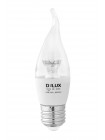 Лампа світлодіодна DELUX BL37B 6 Вт tail 4000K 220В E27 crystal білий