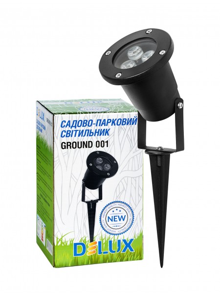 Cвітильник садово-парковий GROUND 001 LED 3*1W 5000К 220V IP44