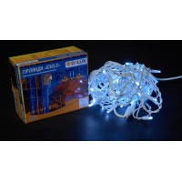 Гірлянда зовнішня DELUX ICICLE 75 LED 2x0.7m білий/білий IP44 EN