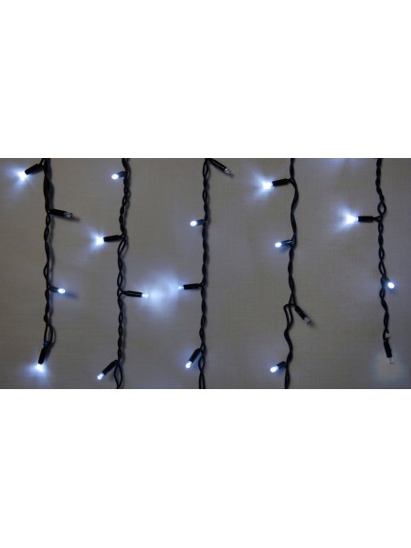 Гірлянда зовнішня DELUX ICICLE 75 LED 2x0,7m flash білий/чорний IP44 EN