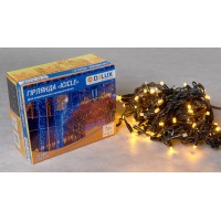 Гірлянда зовнішня DELUX ICICLE 75 LED 2x0,7m flash жовтий/чорний IP44 EN