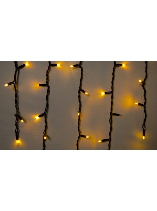 Гірлянда зовнішня DELUX ICICLE 75 LED 2x0.7m жовтий/чорний IP44 EN