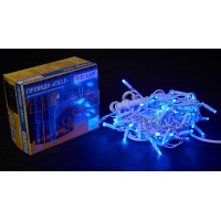 Гірлянда зовнішня DELUX ICICLE 75 LED 2x0.7m синій/білий IP44 EN