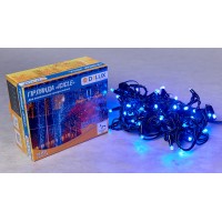 Гірлянда зовнішня DELUX ICICLE 75 LED 2x0,7m синій/чорний IP44 EN
