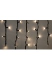 Гірлянда зовнішня DELUX ICICLE 75 LED 2x0.7m теплий білий/чорний IP44 EN