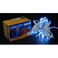 Гірлянда зовнішня DELUX STRING 100 LED 10m (2x5m) білий/білий IP44 EN
