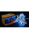 Гірлянда зовнішня DELUX STRING 100 LED 10m (2x5m) flash білий/білий IP44 EN