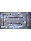 Гірлянда зовнішня DELUX STRING 100 LED 10m (2x5m) flash білий/чорний IP44 EN