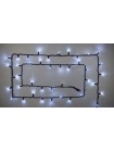 Гірлянда зовнішня DELUX STRING 100 LED 10m (2x5m) flash білий/чорний IP44 EN