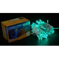Гірлянда зовнішня DELUX STRING 100 LED 10m (2x5m) зелений/білий IP44 EN