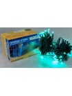 Гірлянда зовнішня DELUX STRING 100 LED 10m (2x5m) зелений/чорний IP44 EN