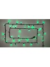 Гірлянда зовнішня DELUX STRING 100 LED 10m (2x5m) зелений/чорний IP44 EN