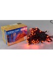 Гірлянда зовнішня DELUX STRING 100 LED 10m (2x5m) червоний/чорний IP44 EN