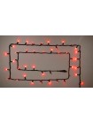 Гірлянда зовнішня DELUX STRING 100 LED 10m (2x5m) червоний/чорний IP44 EN