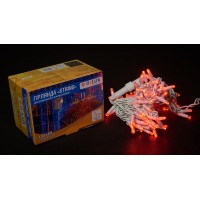 Гірлянда зовнішня DELUX STRING 100 LED 10m (2x5m) червоний/білий IP44 EN