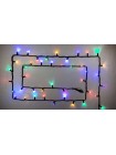 Гірлянда зовнішня DELUX STRING 100 LED 10m (2x5m) мульти/чорний IP44 EN