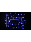 Гірлянда зовнішня DELUX STRING 100 LED 10m (2x5m) синій/білий IP44 EN