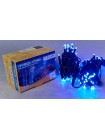 Гірлянда зовнішня DELUX STRING 100 LED 10m (2x5m) синій/чорний IP44 EN