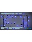 Гірлянда зовнішня DELUX STRING 100 LED 10m (2x5m) flash синій/чорний IP44 EN