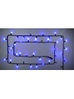 Гірлянда зовнішня DELUX STRING 100 LED 10m (2x5m) flash синій/чорний IP44 EN